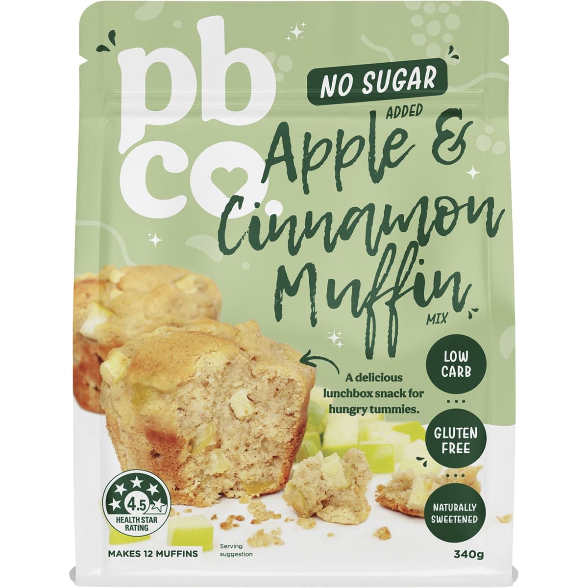 Thumbnail Pbco. Apple Cinnamon Muffin Mix 340g