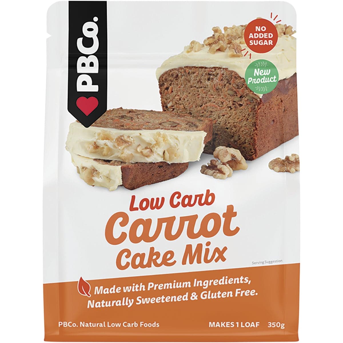 Thumbnail Pbco. Low Carb Carrot Cake Mix 350g