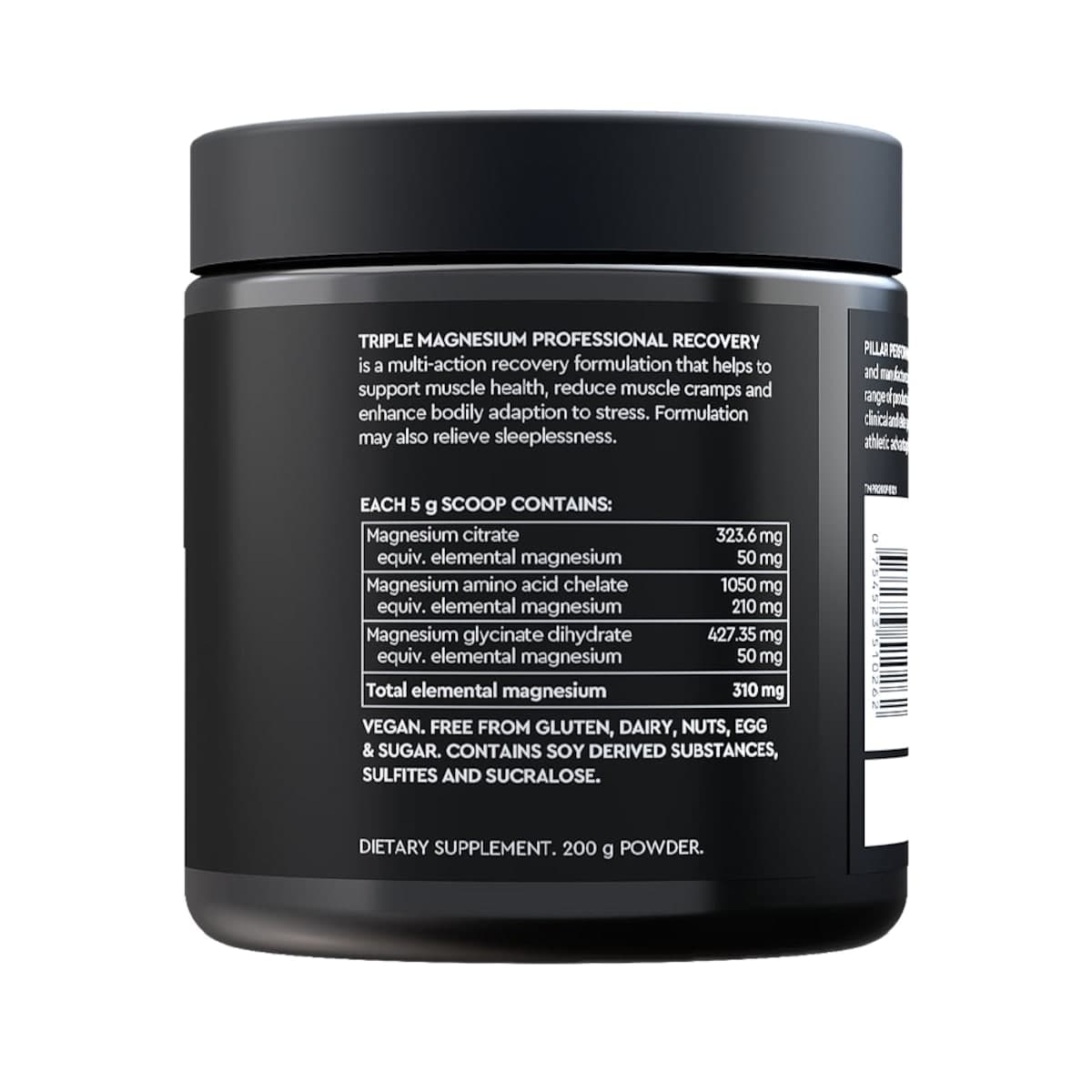 Thumbnail Pillar Performance Triple Magnesium Powder Natural Berry 200g