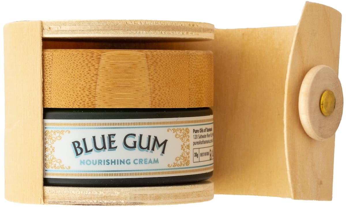 Thumbnail Pure Oils of Tasmania Blue Gum Nourishing Cream in Bamboo Box 30ml