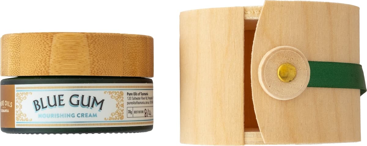 Thumbnail Pure Oils of Tasmania Blue Gum Nourishing Cream in Bamboo Box 30ml