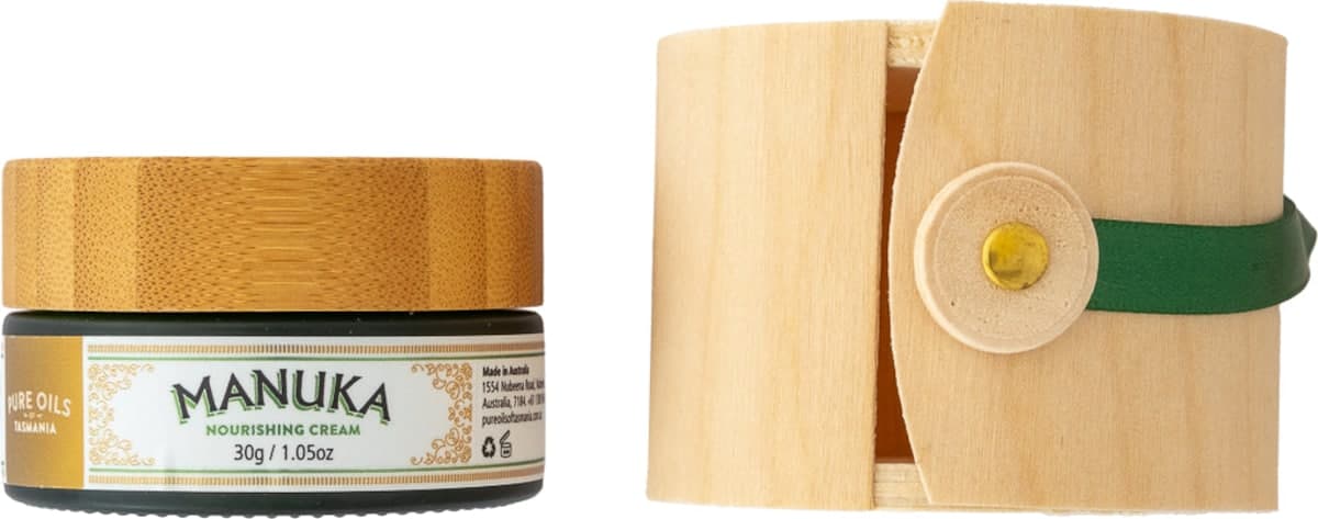 Thumbnail Pure Oils of Tasmania Manuka Nourishing Cream in Bamboo Box 30ml