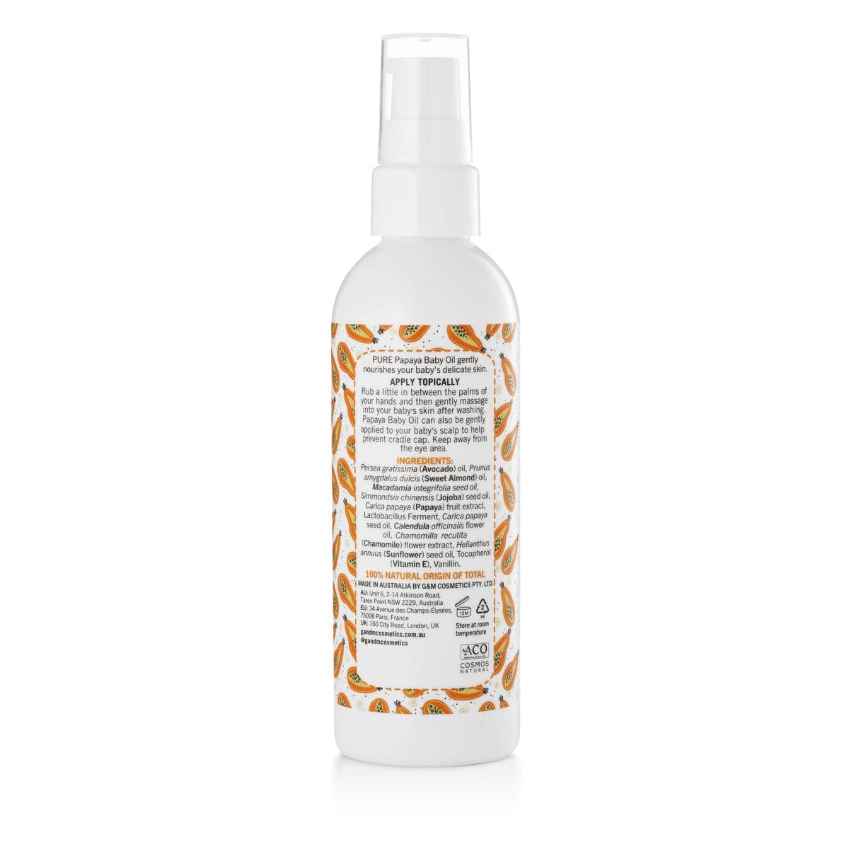 Thumbnail P'ure Papayacare Papaya Baby Oil 125ml