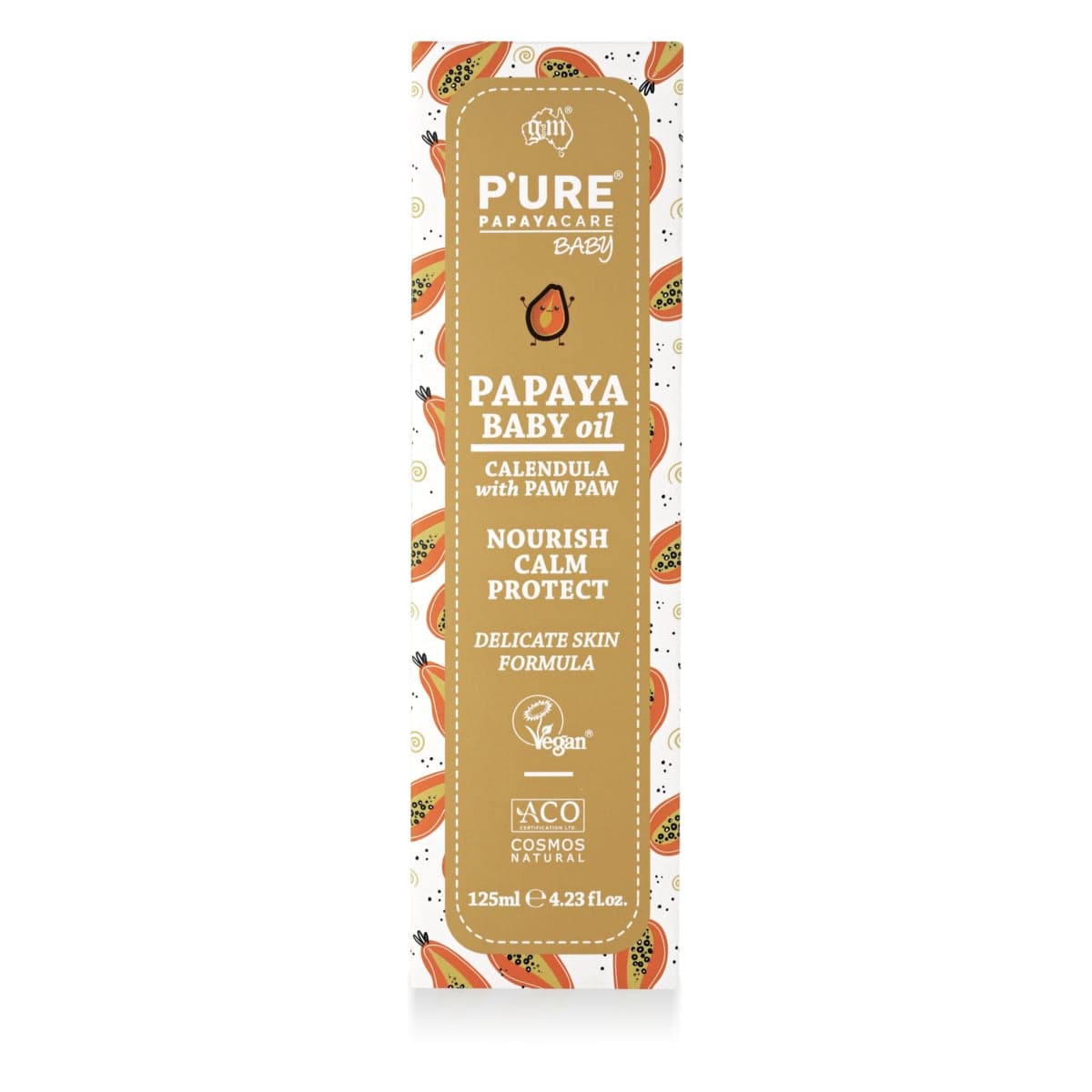 Thumbnail P'ure Papayacare Papaya Baby Oil 125ml