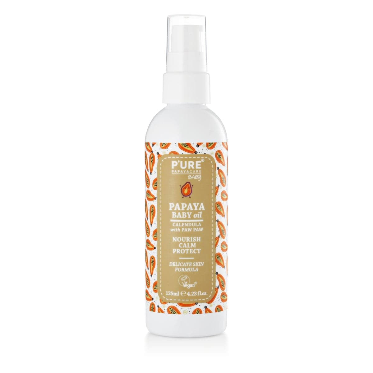 Thumbnail P'ure Papayacare Papaya Baby Oil 125ml