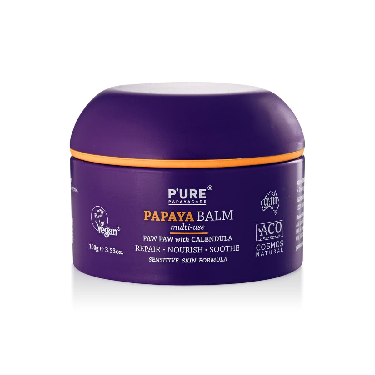 Thumbnail P'ure Papayacare Papaya Balm Multi-Task 100g
