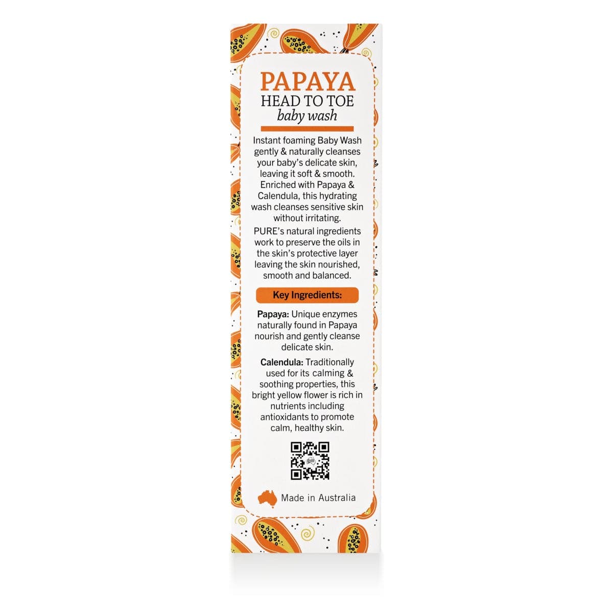 Thumbnail P'ure Papayacare Papaya Head to Toe Baby Wash 150ml