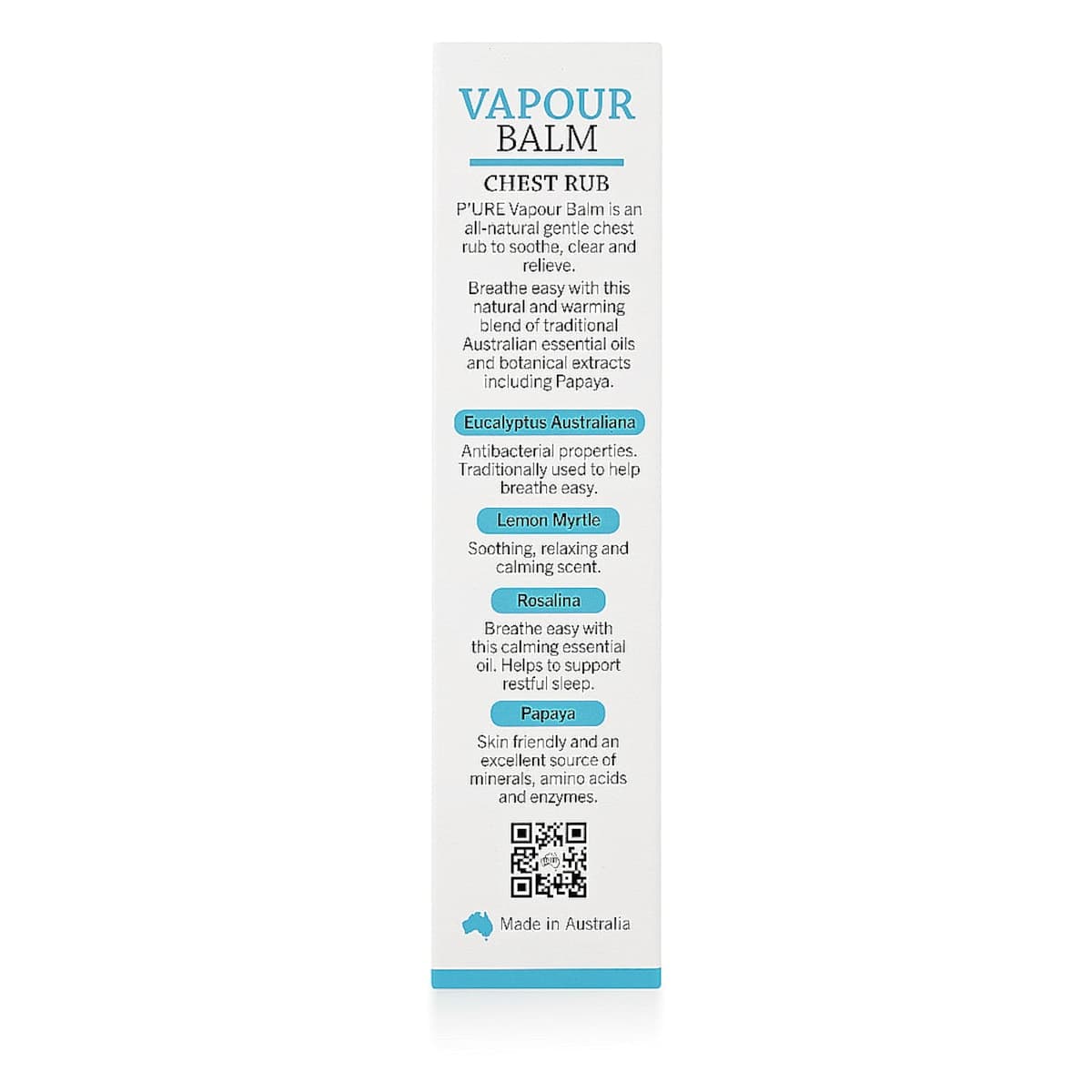 Thumbnail P'ure Papayacare Vapour Balm Chest Rub 25g