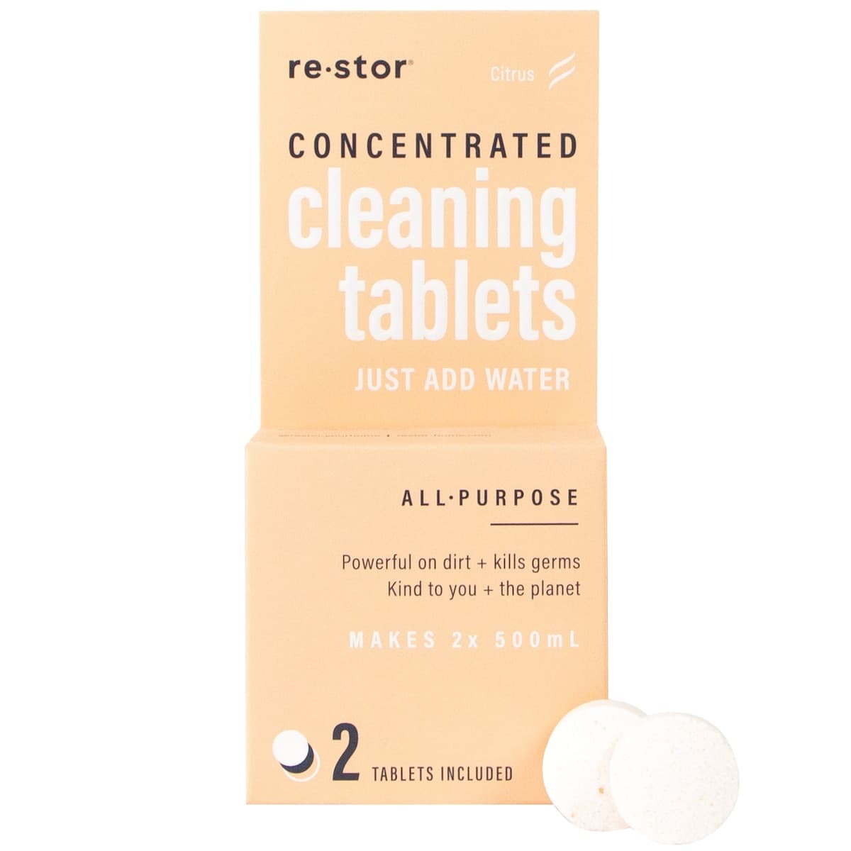 Thumbnail Restor Concentrated Cleaning Tablets All Purpose Citrus 2 Pack