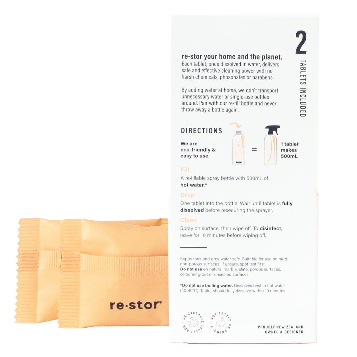 Thumbnail Restor Concentrated Cleaning Tablets All Purpose Citrus 2 Pack