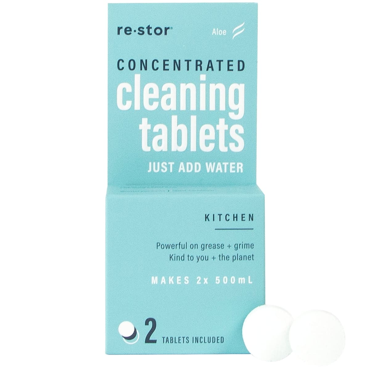 Thumbnail Restor Concentrated Cleaning Tablets Kitchen Aloe 2 Pack