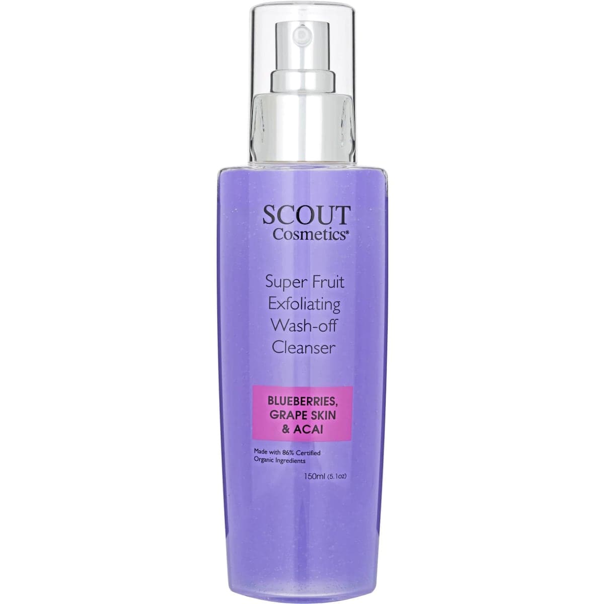 Thumbnail Scout Super Fruit Exfoliating Wash-Off Cleanser with Blueberries Grape Skin and Acai 150ml
