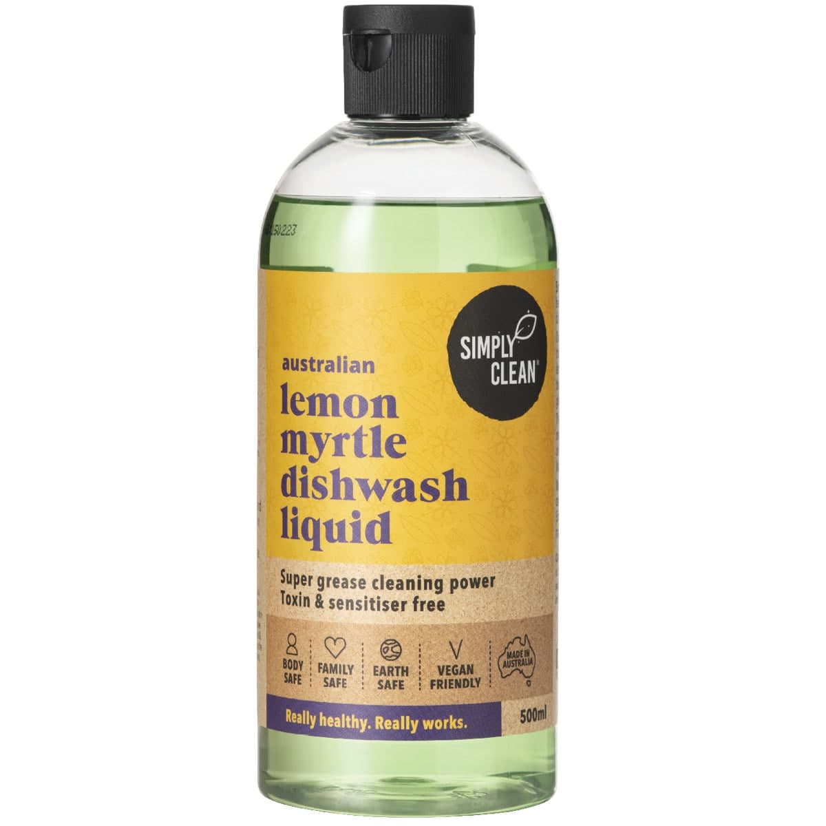 Thumbnail Simply Clean Lemon Myrtle Dishwash Liquid 500ml
