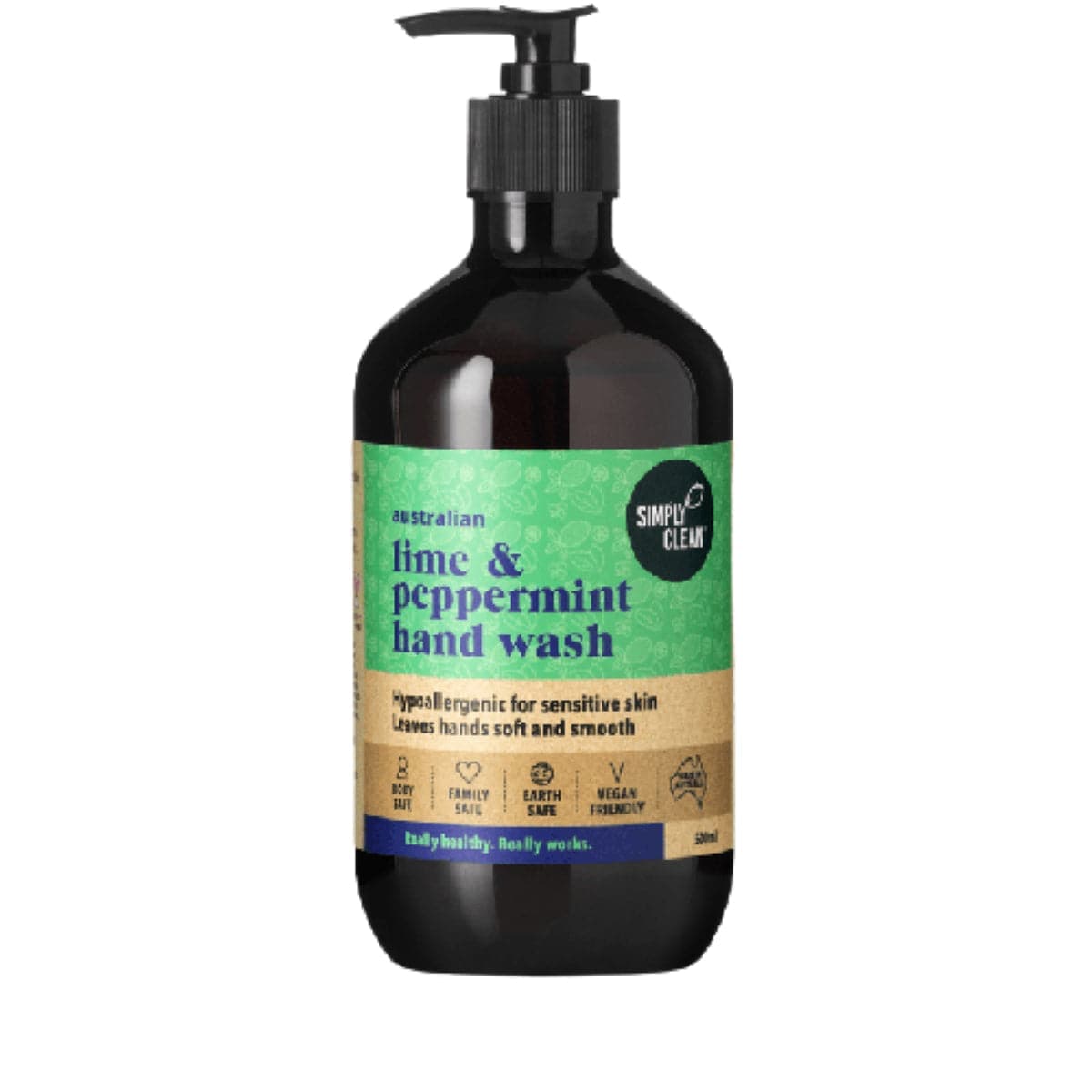 Thumbnail Simply Clean Lime & Peppermint Hand Wash 500ml