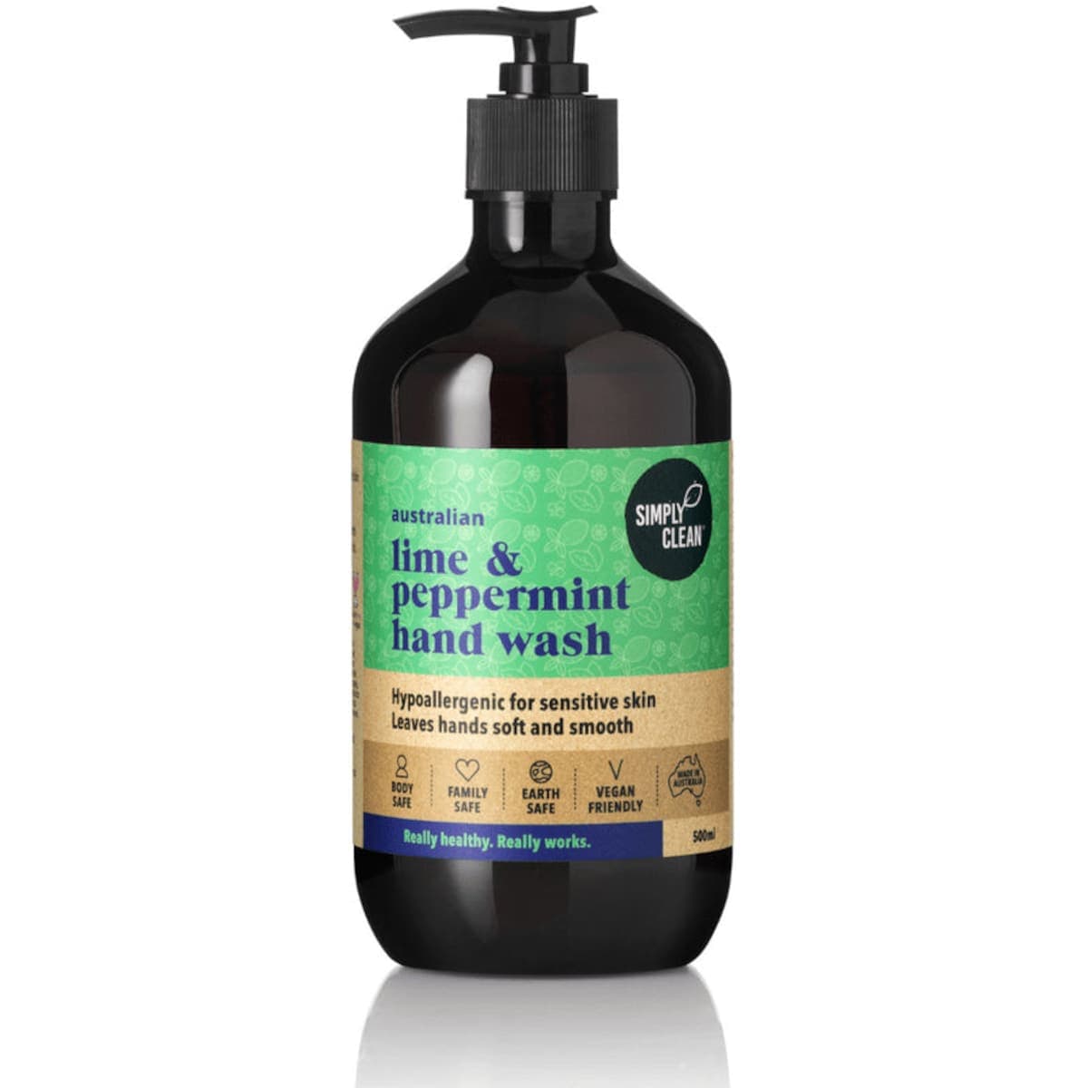 Thumbnail Simply Clean Lime & Peppermint Hand Wash 500ml