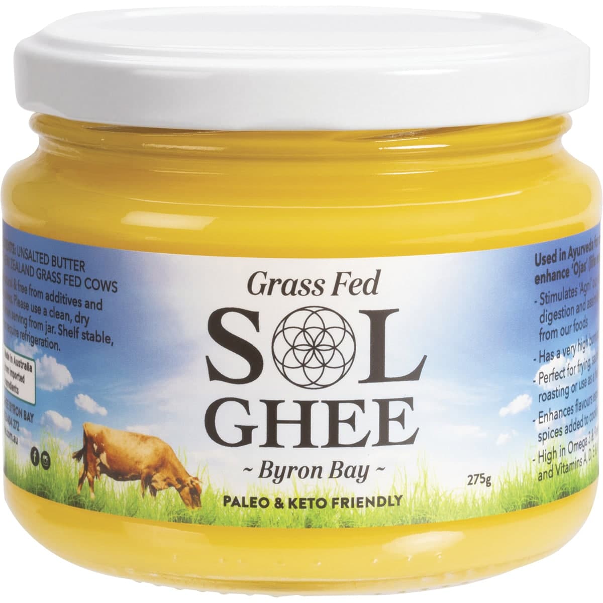 Thumbnail Sol Organics Grass Fed Ghee 275g