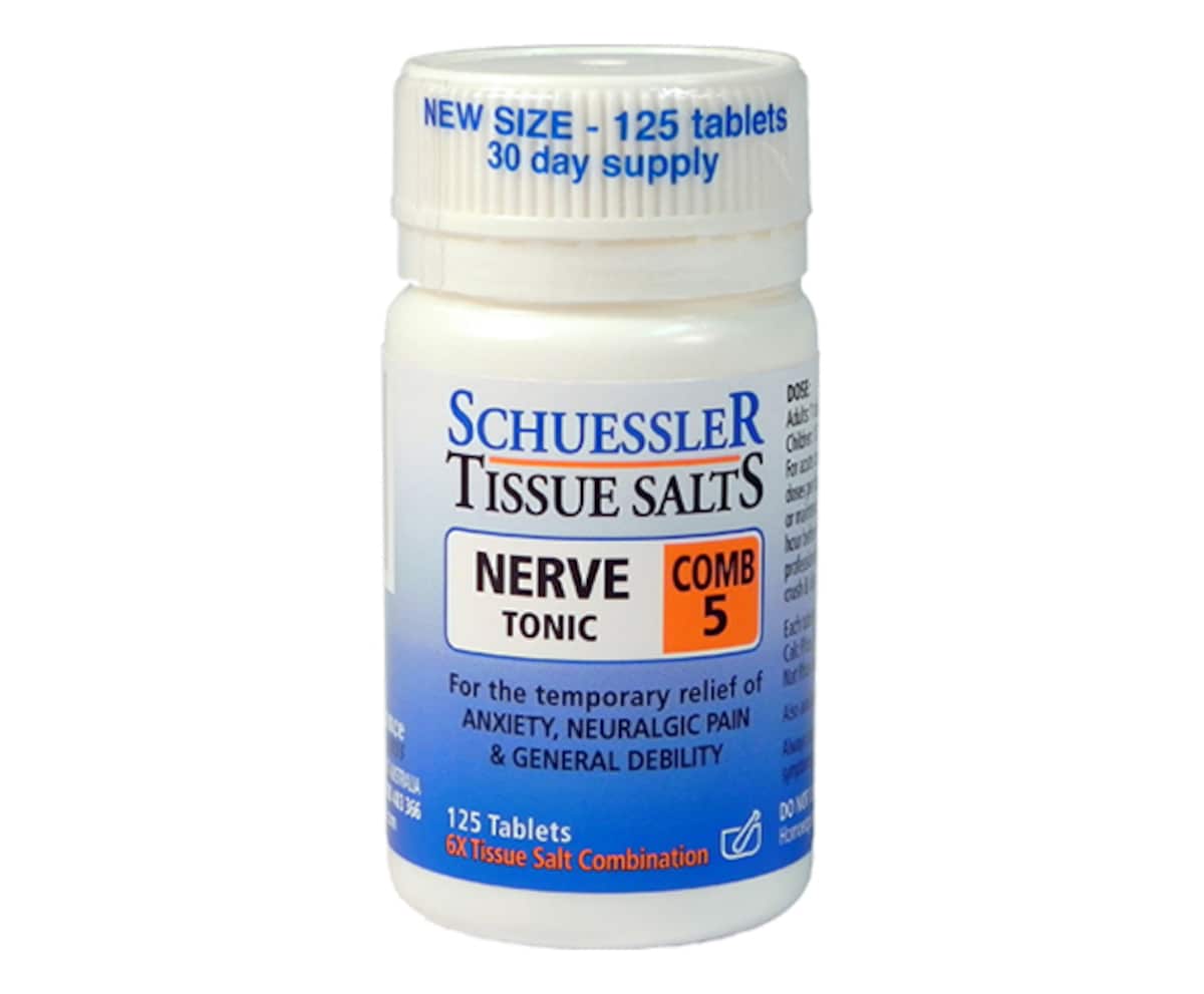 Thumbnail Schuessler Tissue Salts Comb 5 Nerve Tonic 125 Tablets