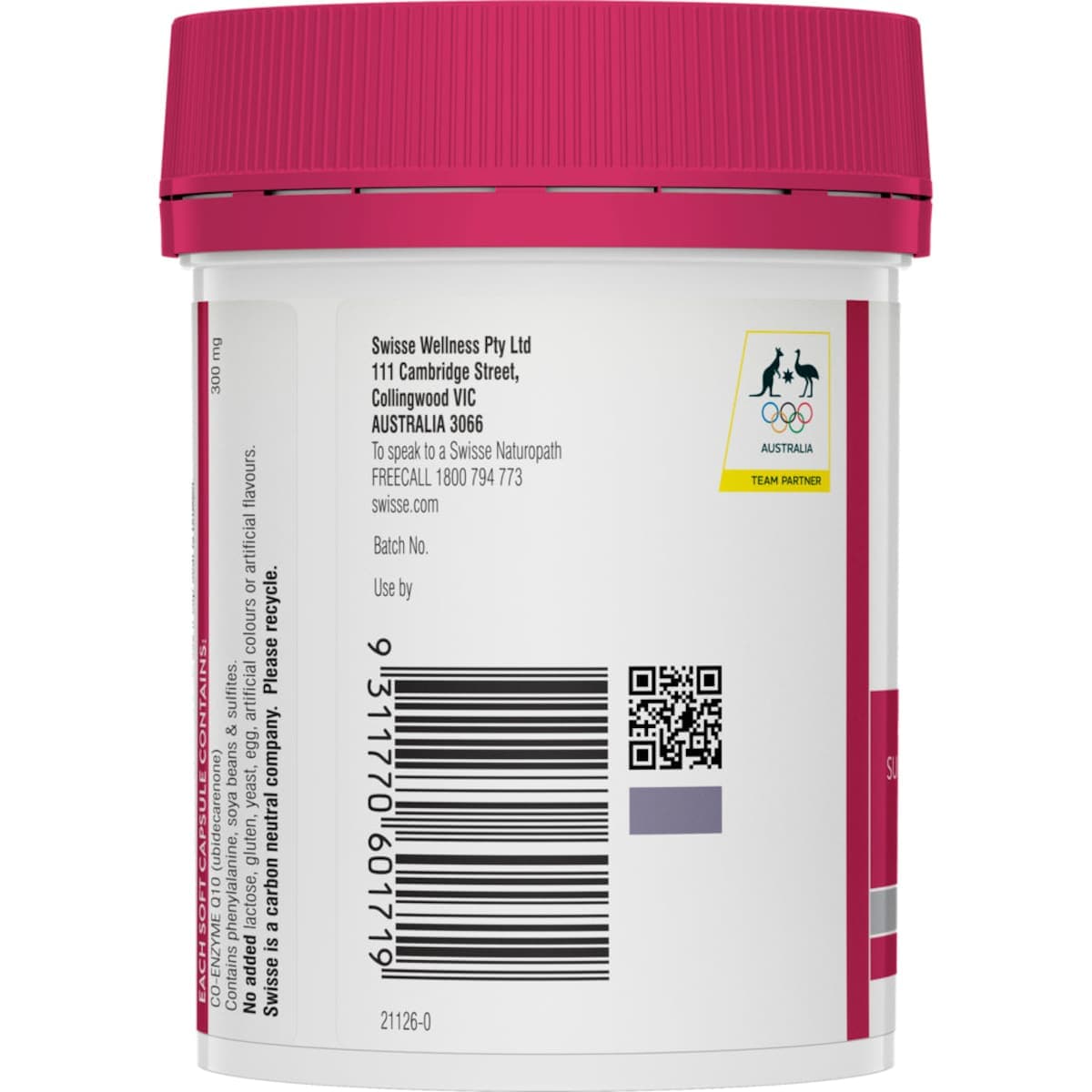 Thumbnail Swisse Ultiboost High Strength Co Enzyme Q10 300mg - 90 Capsules