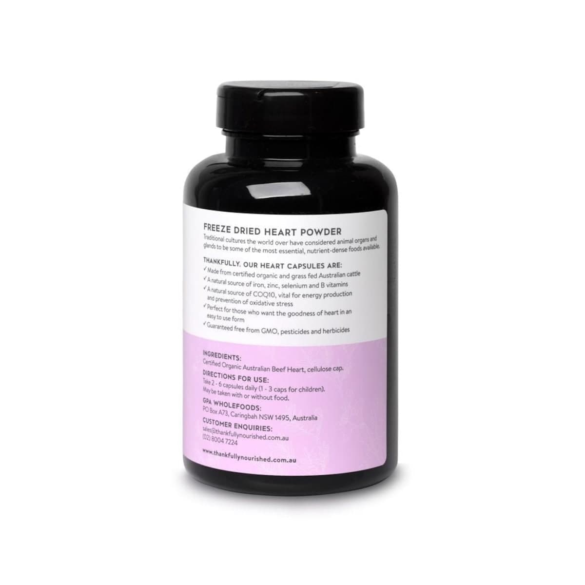 Thumbnail Thankfully Nourished Organic Heart 180 Capsules