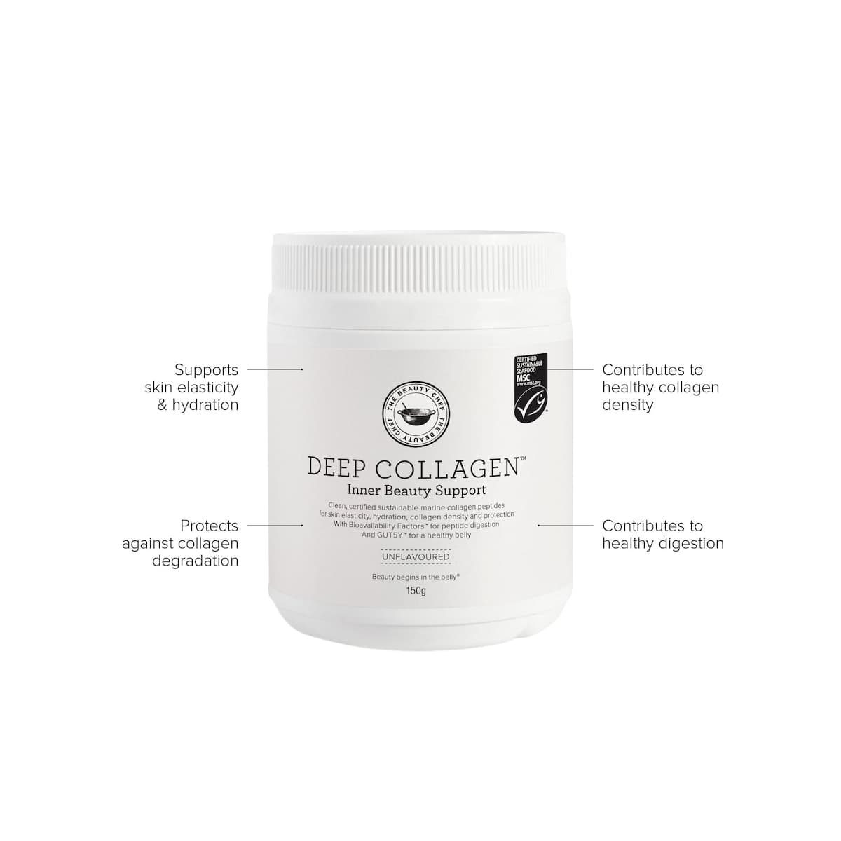 Thumbnail The Beauty Chef Deep Marine Collagen Inner Beauty Support Unflavoured 150g