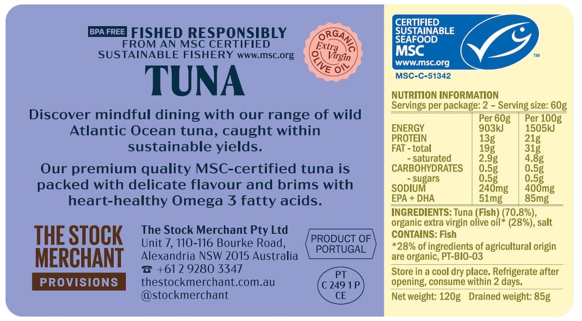 Thumbnail The Stock Merchant Tuna in Extra Virgin Olive Oil 120g