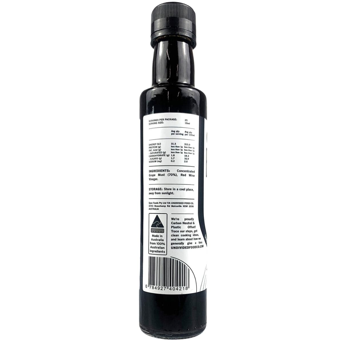 Thumbnail Undivided Food Co GOOD Balsamic Vinegar 250ml