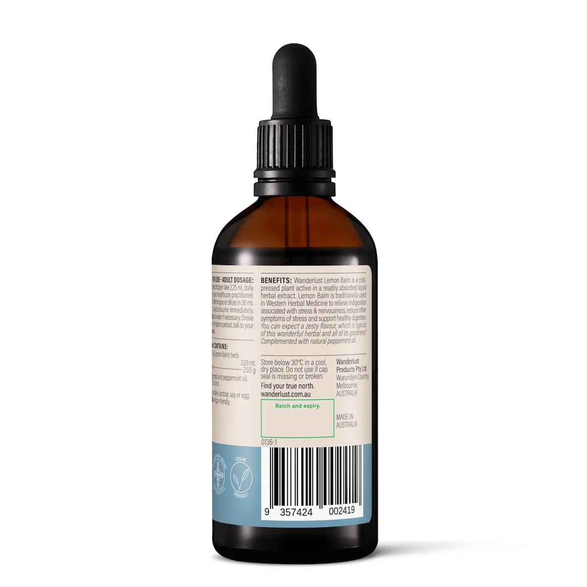 Thumbnail Wanderlust Lemon Balm Drops 90ml