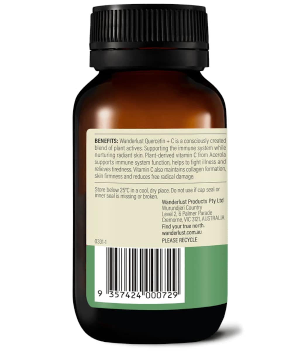 Thumbnail Wanderlust Quercetin + C 30 Capsules
