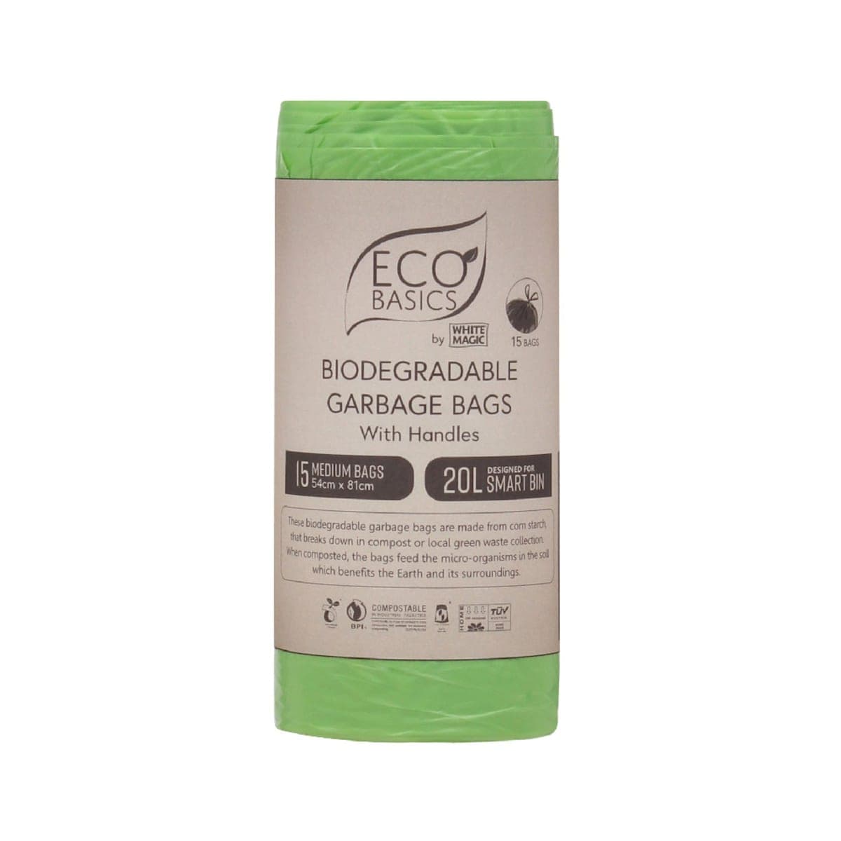 Thumbnail White Magic Eco Basics Bio Garbage Bags Medium 20L X 15 Bags
