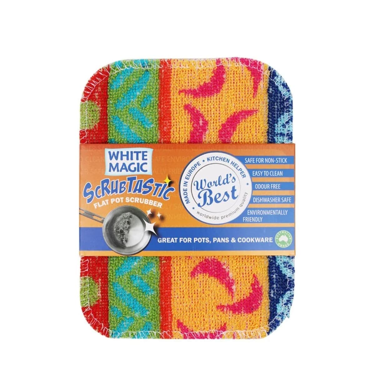 Thumbnail White Magic Scrubtastic Flat Pot Scrubber 1 Pack
