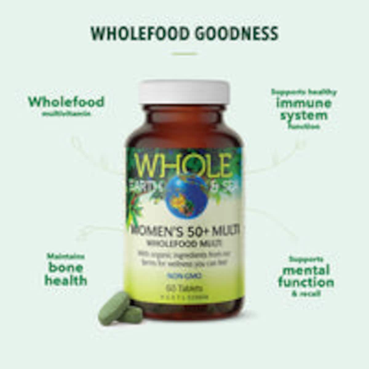 Thumbnail Whole Earth and Sea Women's Multi 50+ 60 Tablets