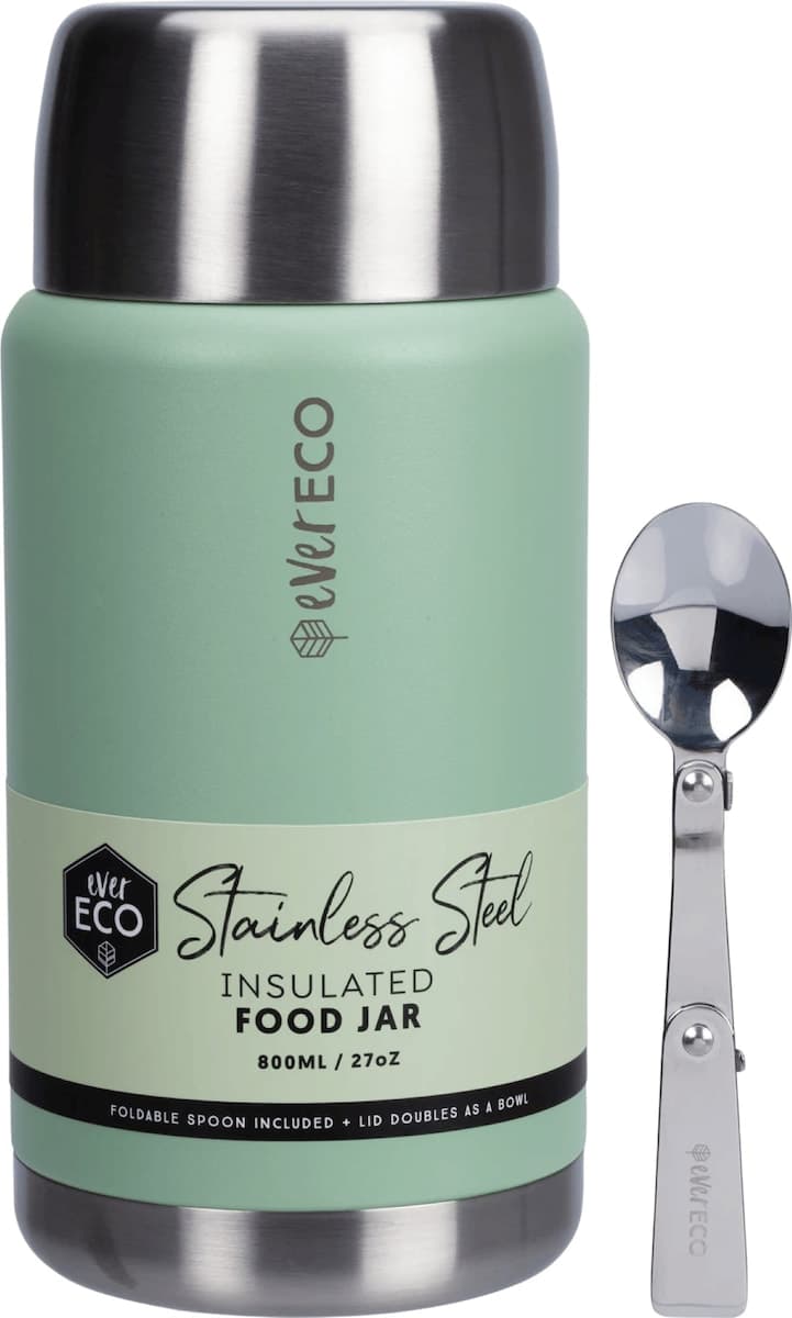 Thumbnail Ever Eco Insulated Stainless Steel Food Jar Sage 800ml