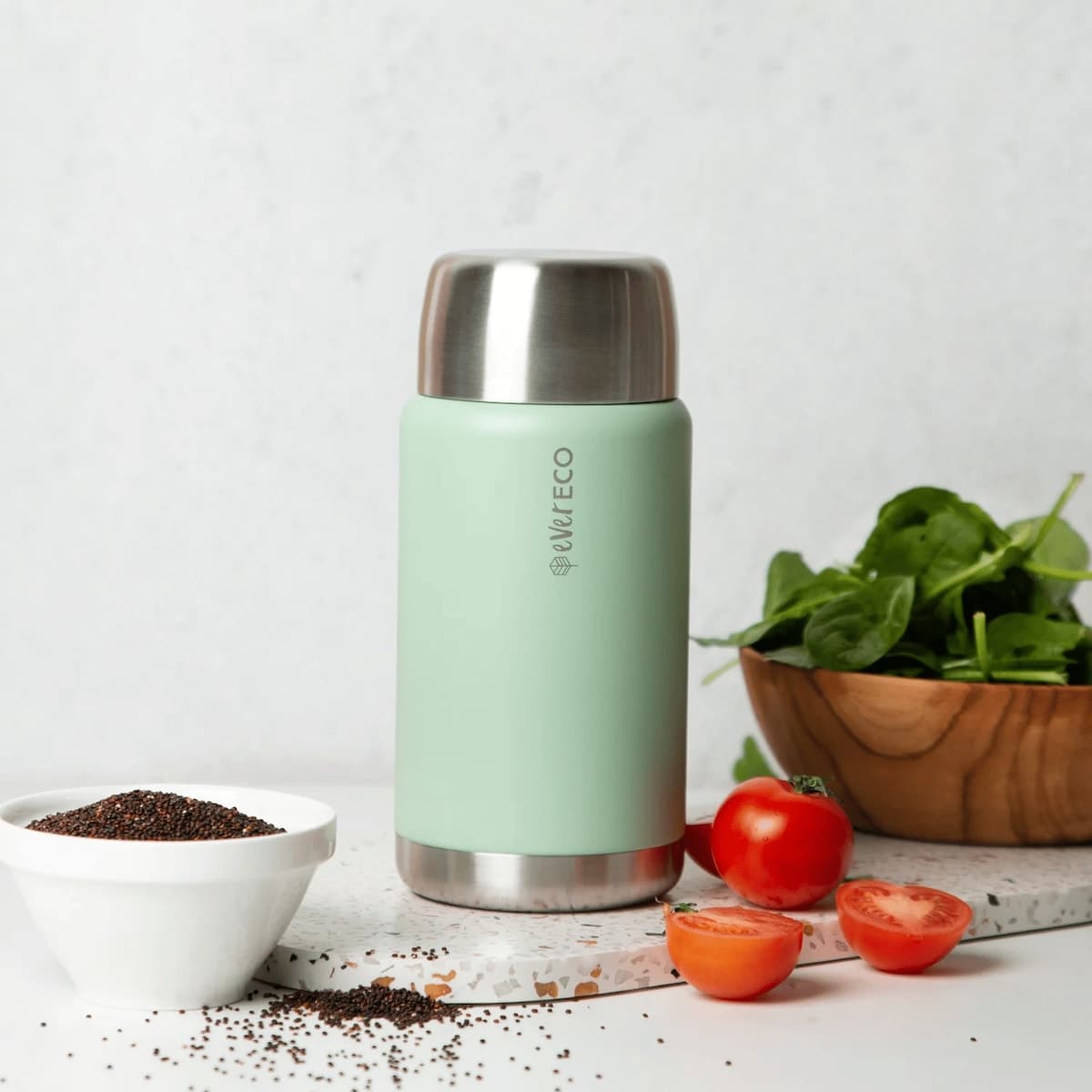 Thumbnail Ever Eco Insulated Stainless Steel Food Jar Sage 800ml
