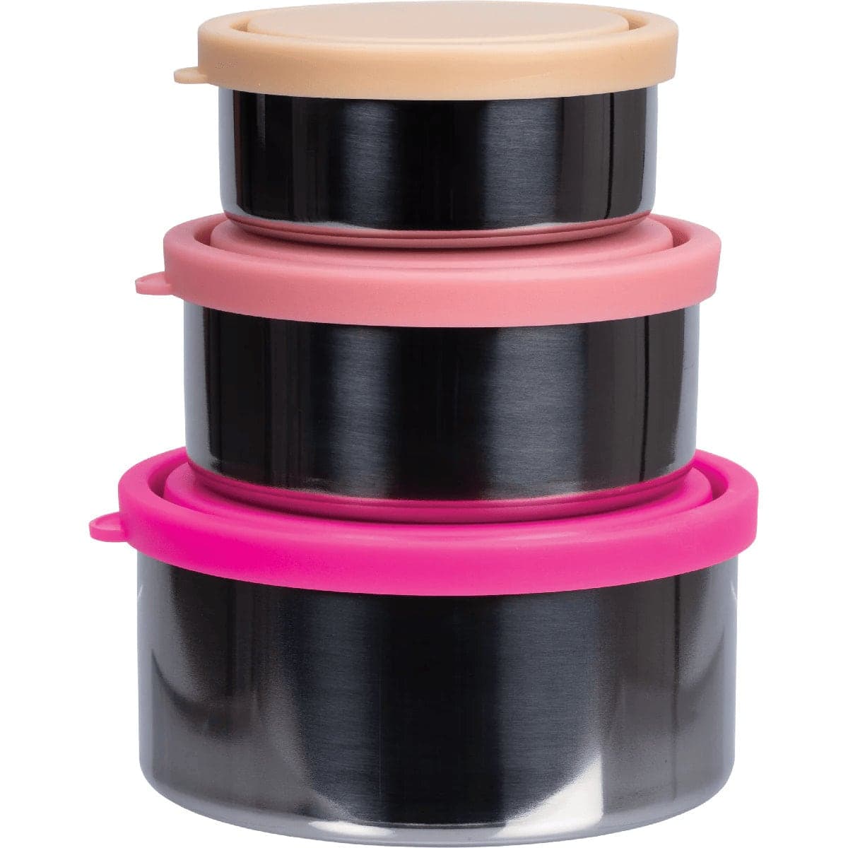 Thumbnail Ever Eco Stainless Steel Round Nesting Containers Rise 3 Pack