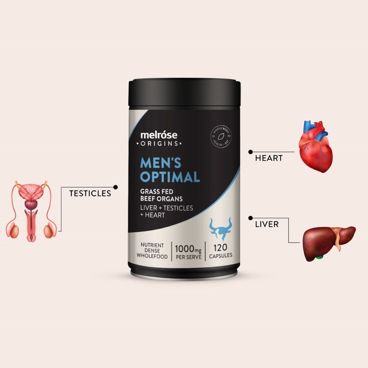 Thumbnail Melrose Origins Organ Meat Men's Optimal 120 Capsules