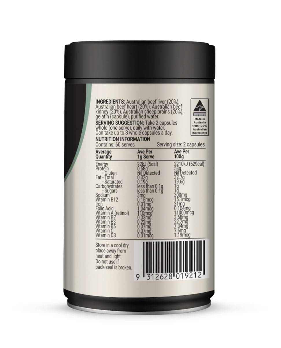 Thumbnail Melrose Origins Organ Meat Nose To Tail Multi 120 Capsules