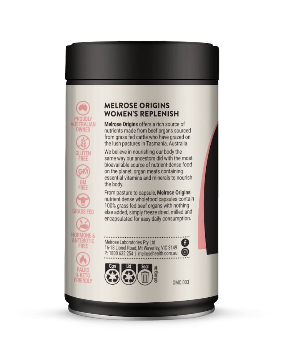 Thumbnail Melrose Origins Organ Meat Women's Replenish 120 Capsules