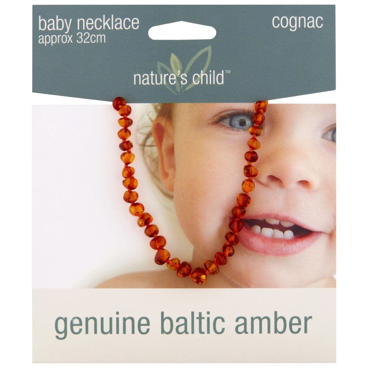 Thumbnail Nature's Child Amber Baby Necklace Cognac