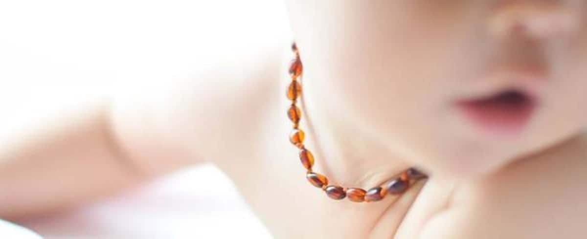Thumbnail Nature's Child Amber Baby Necklace Cognac