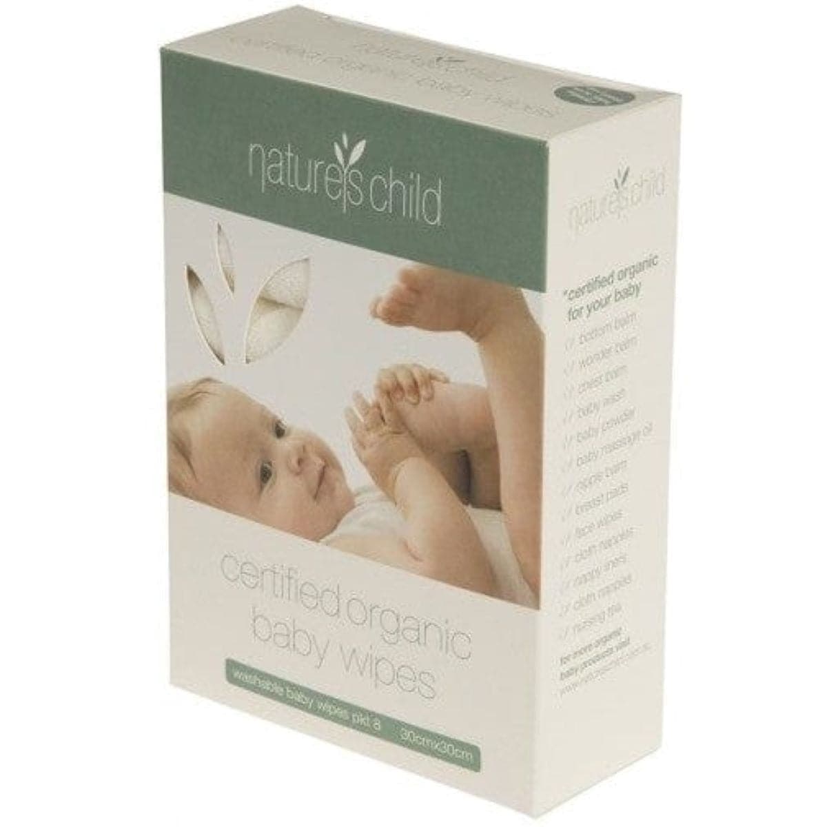 Thumbnail Nature's Child Organic Washable Baby Wipes 8 Pack