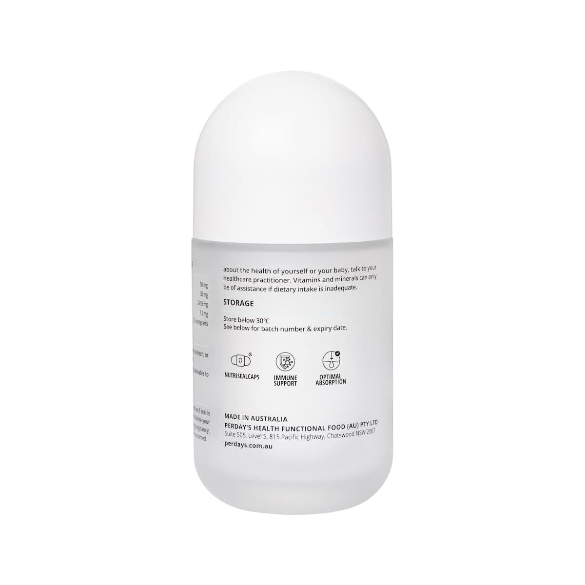Thumbnail Perdays Immune Boost + Lactoferrin 60 Capsules