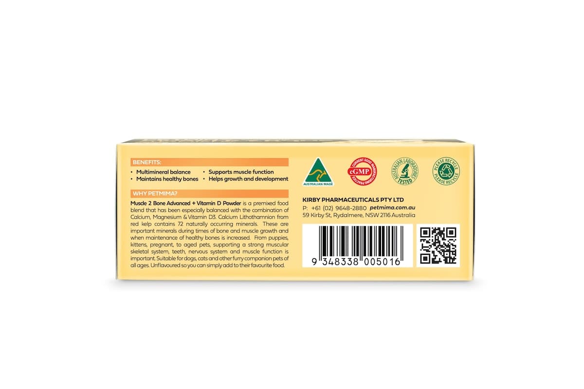 Thumbnail Petmima Muscle 2Bone Advanced + Vitamin D Sachets 30 x 2g