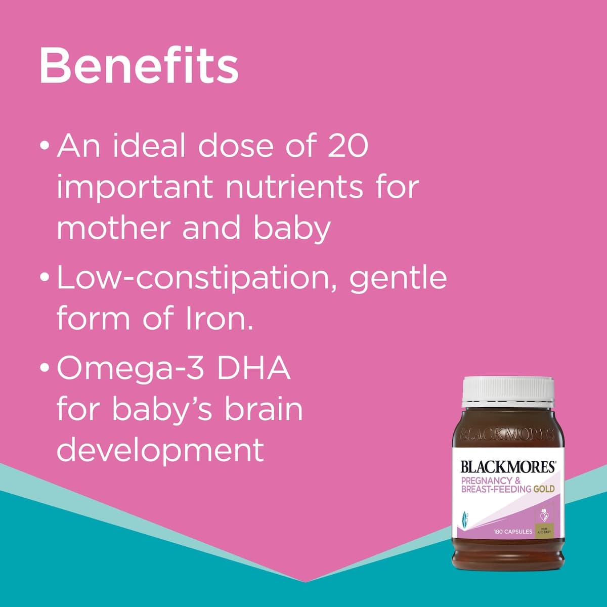 Thumbnail Blackmores Pregnancy & Breastfeeding Gold 180 Capsules