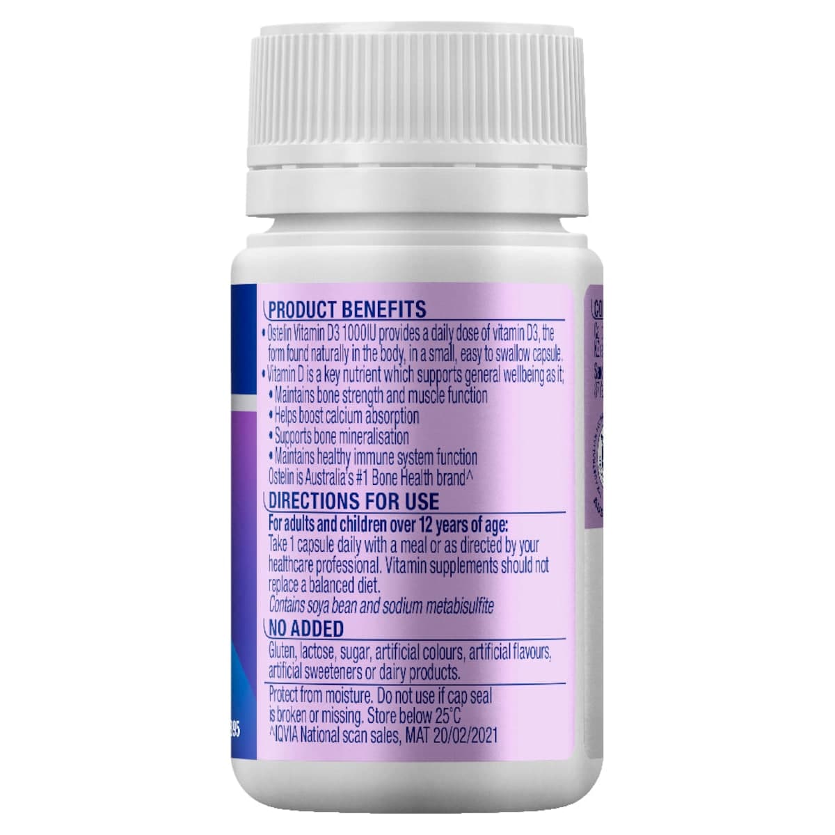 Thumbnail Ostelin Vitamin D3 1000iu 60 Capsules