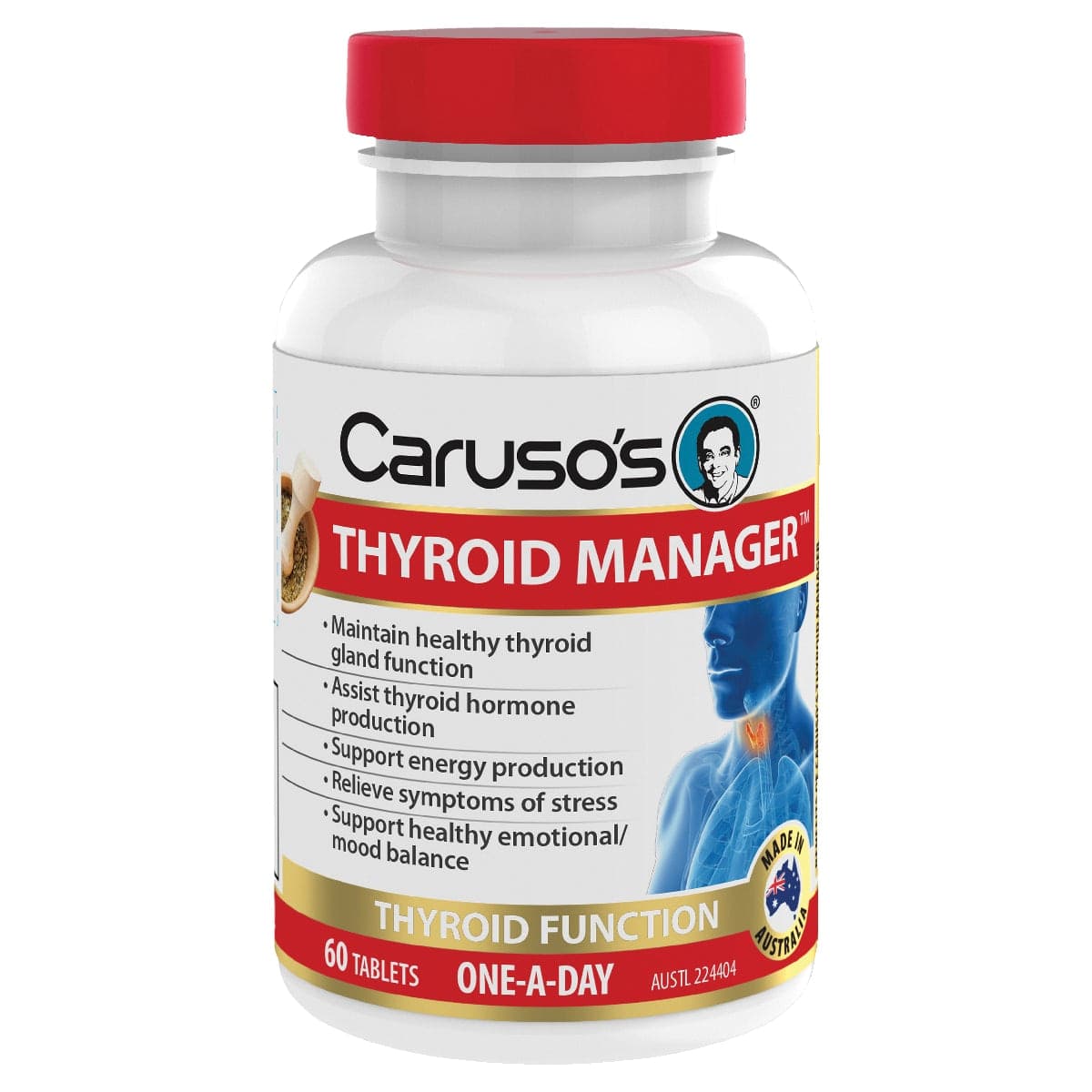 Thumbnail Carusos Thyroid Manager 60 Tablets