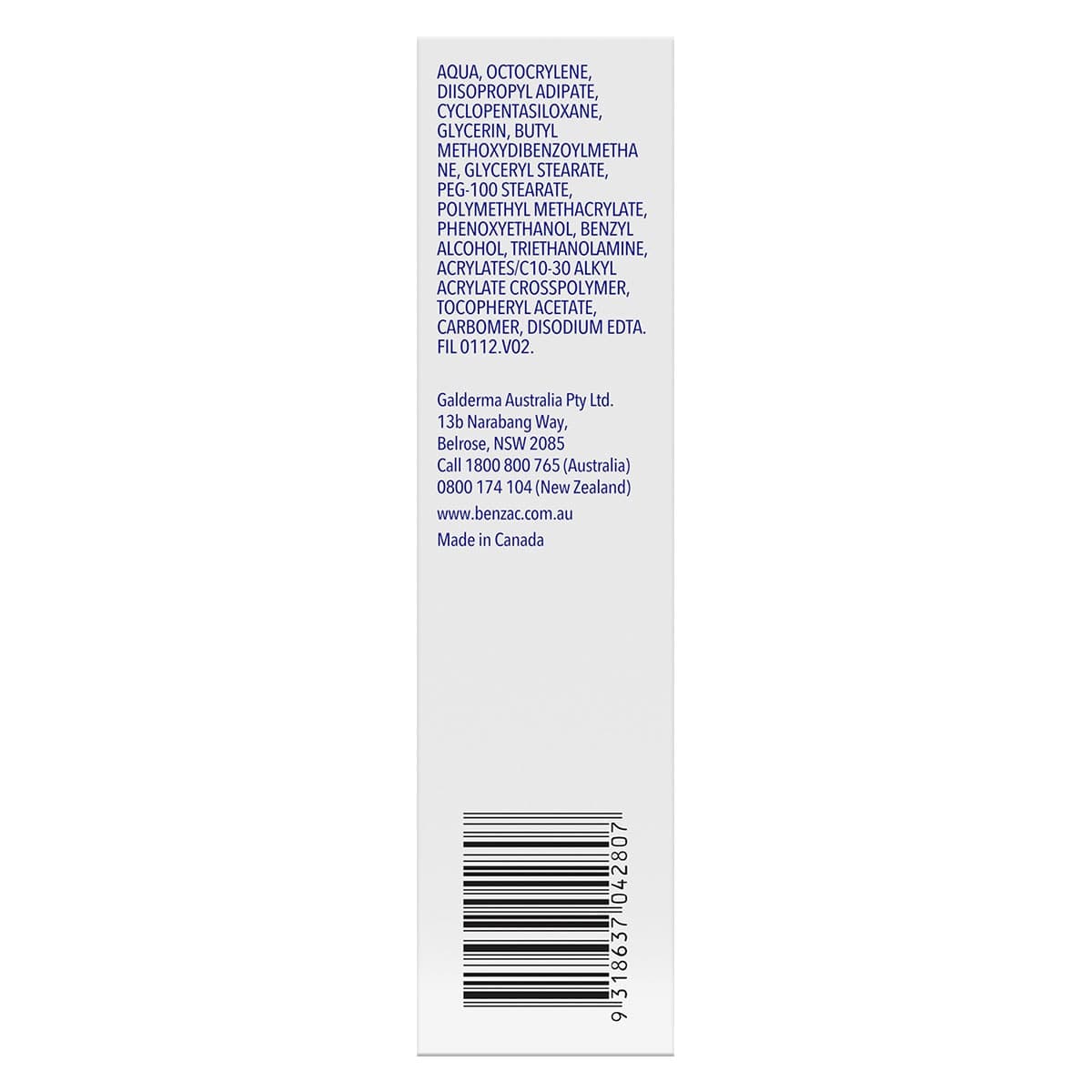 Thumbnail Benzac Daily Facial Moisturiser 118ml