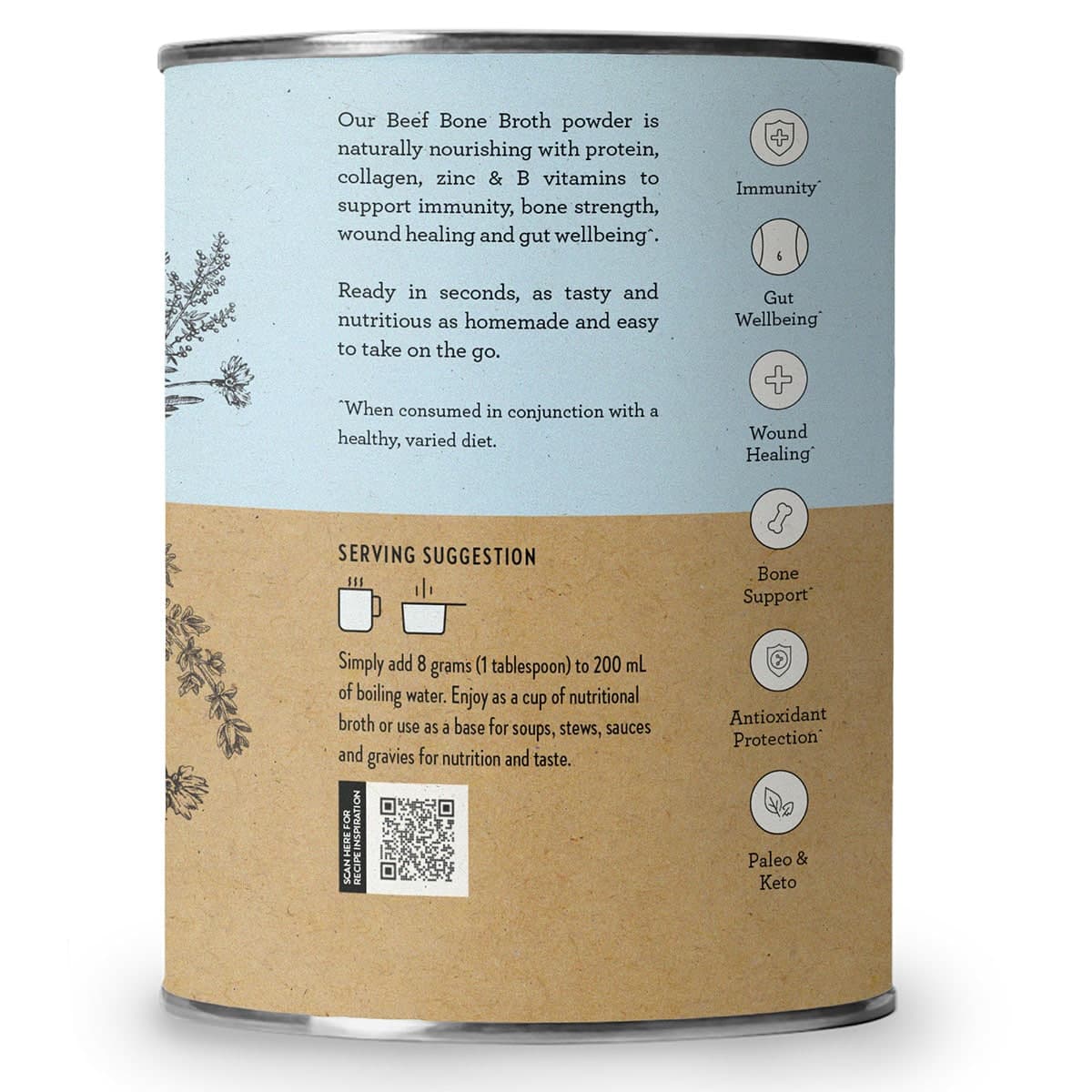 Thumbnail Nutra Naturals Beef Bone Broth Powder Hearty Original 125g