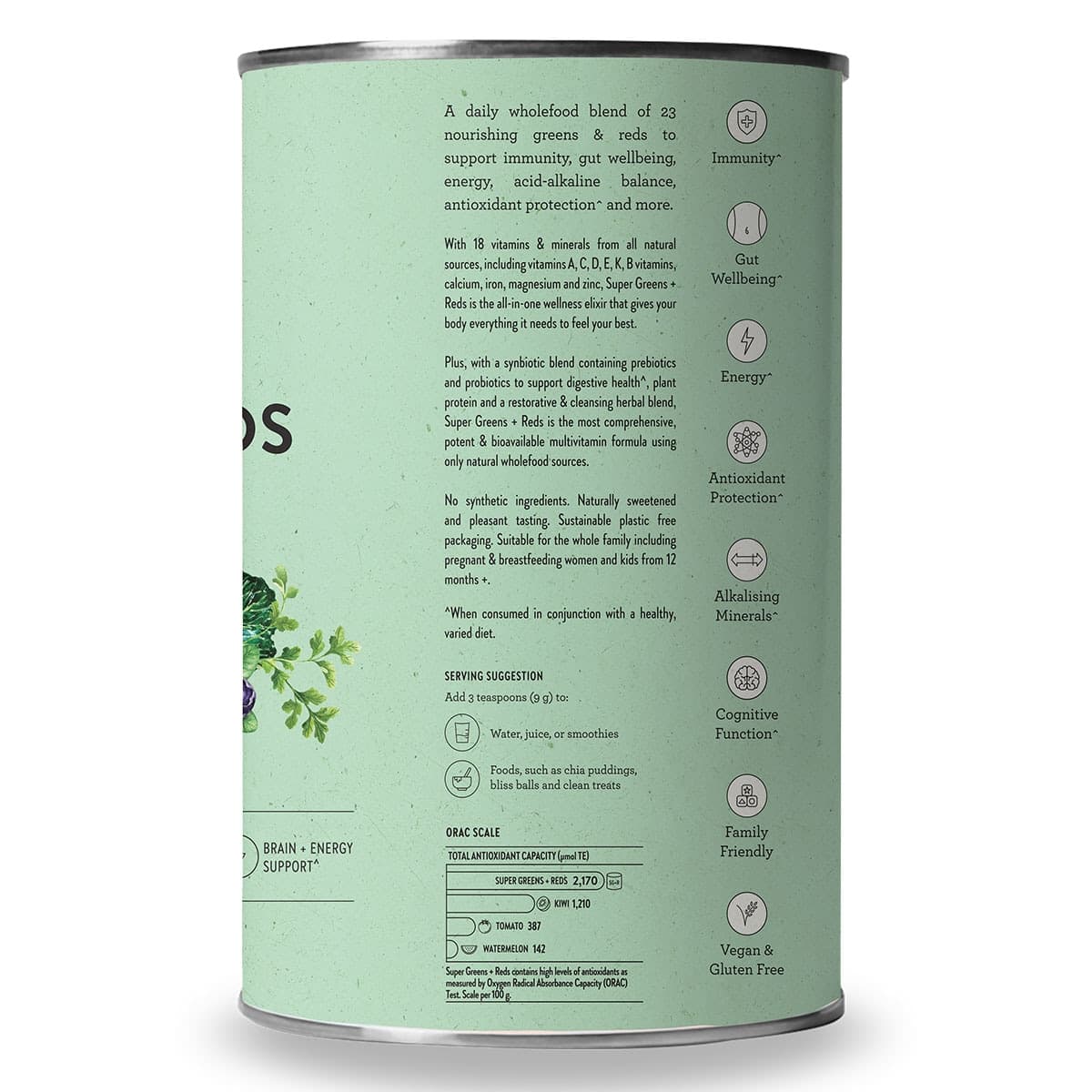 Thumbnail Nutra Naturals Super Greens + Reds Powder 600g