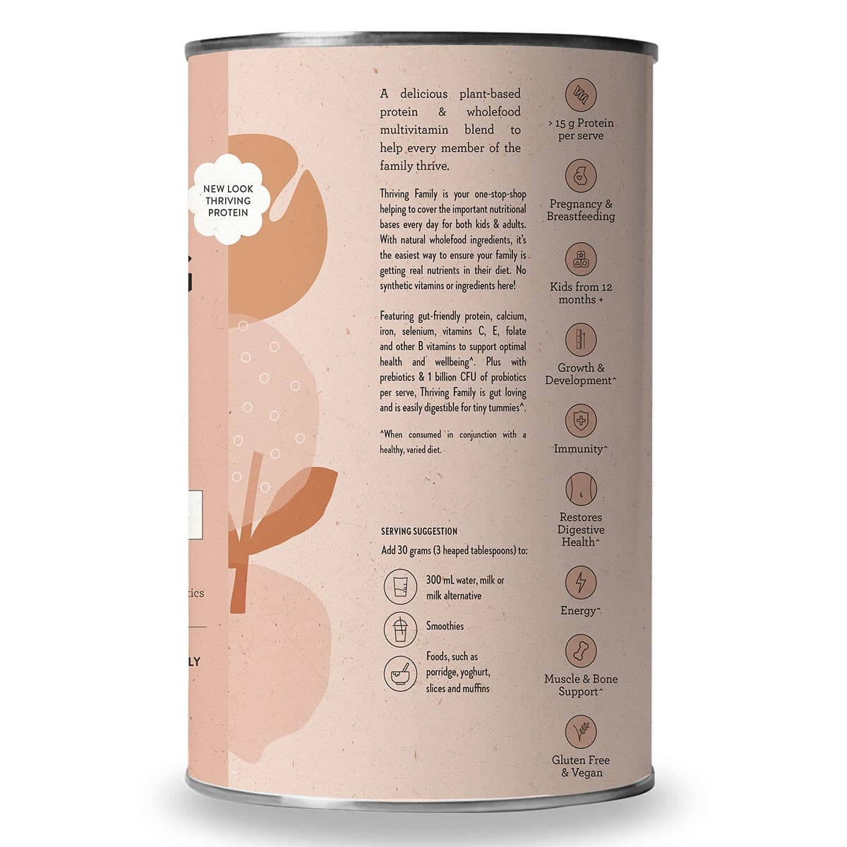 Thumbnail Nutra Naturals Thriving Family Protein+ Double Choco 450g
