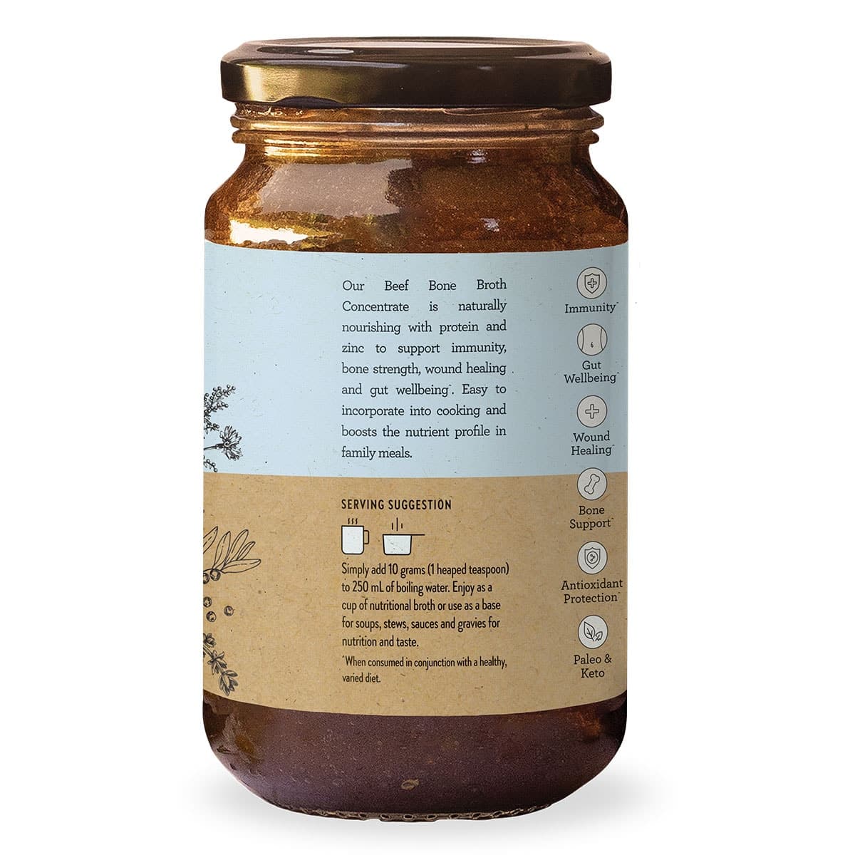 Thumbnail Nutra Organics Beef Bone Broth Concentrate Natural Beef 390g